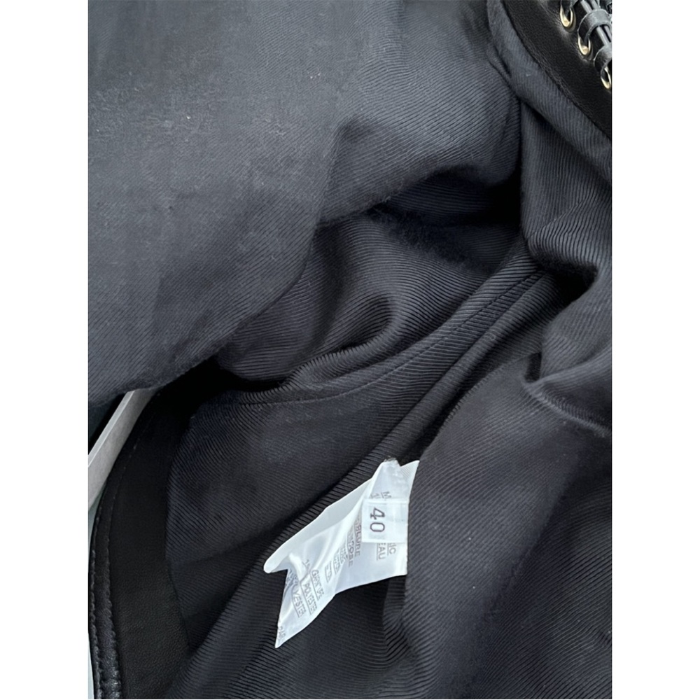 Balmain leather biker jacket 40French or medium US - Picture 3 of 6